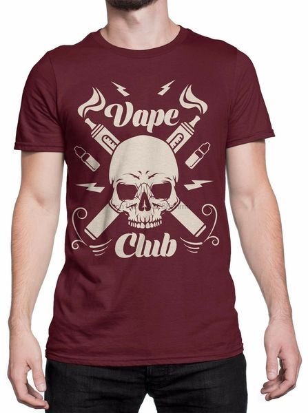 

mens t-shirt vape club - shirt 100% cotton-bordeaux(1