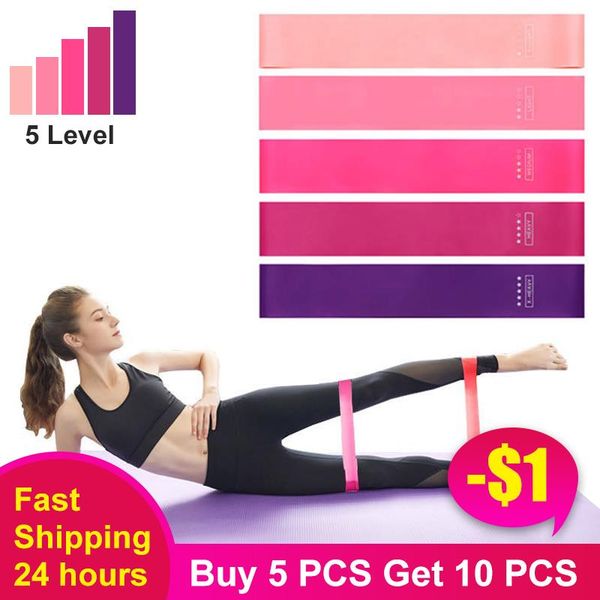 

resistance bands 5 pcs/set fitness rubber elastic band for sports yoga exercise gum glute training workout equipment gym leagues