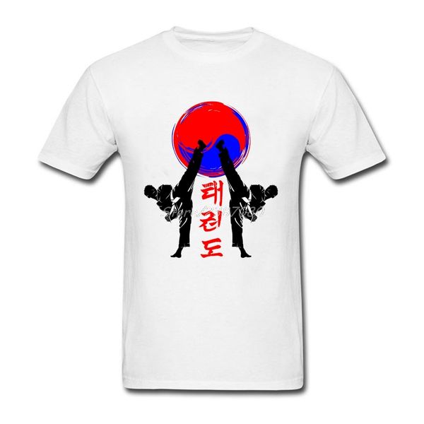 

taekwondo t shirt big size short sleeve men's t-shirt new couple's cotton men shirts