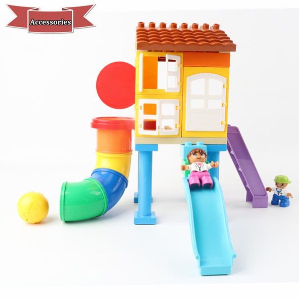 

figures parts duploe bricks birthday for big toys ball swing size building pipe children blocks diy gifts paradise house kids qylxhc mywjqq