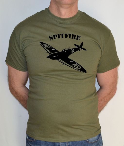 

fashion summer straight 100% cotton spitfire,airplane,flight,ww2,fun,t shirt tee shirt