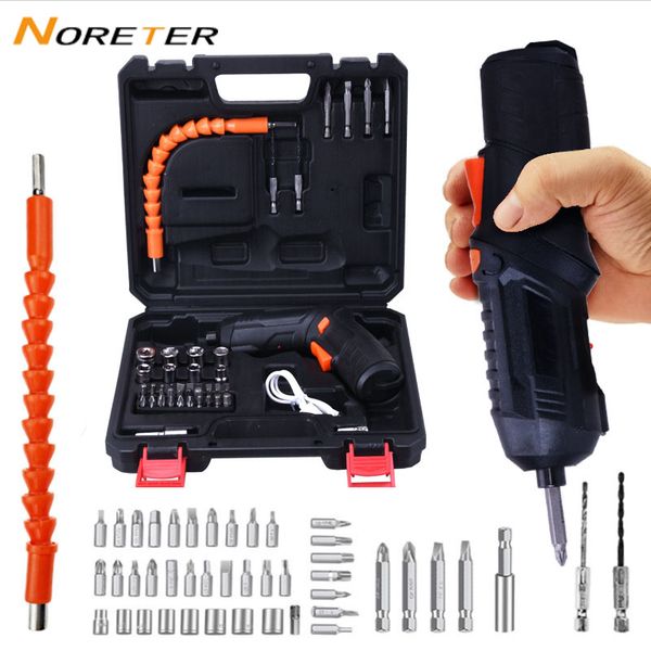 

3.6 v electric screwdriver household usb rechargeable lithium battery 90Â° rotate multifunction mini drilling power tools