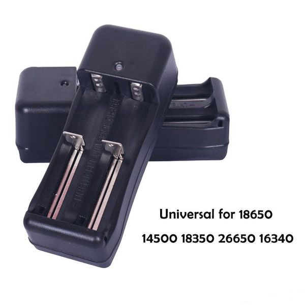 

18650 battery charger us plug universal dual double slot wall chargers usb charging for rechargeable li-ion battery 14500 18350 26650