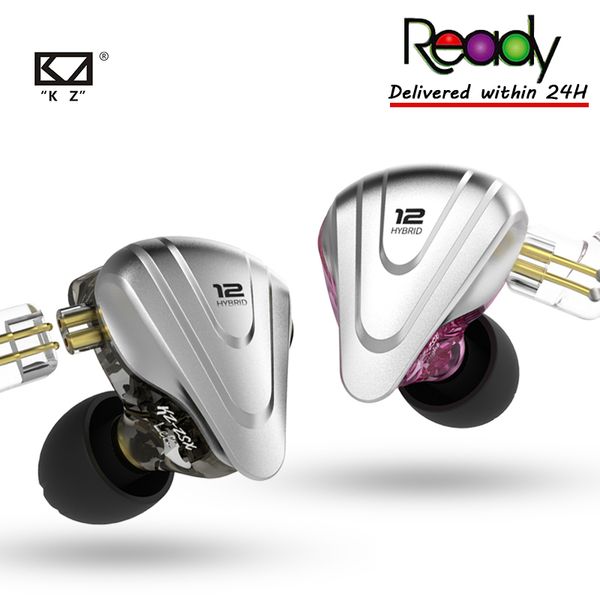

kz zsx 5ba+1dd 12 unit hybrid in-ear earphone music sport hifi metal headset zs10pro zsnpro for android zsx c12 as10 zst e10