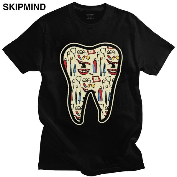 

funny teeth health molar imagery t shirt men cotton dentist t-shirt short sleeved dentistry tshirt dental hygienist tee gift