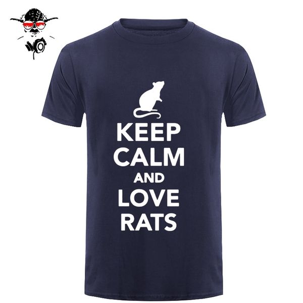 

keep calm and love rats fashion casual funny mans t-shirt