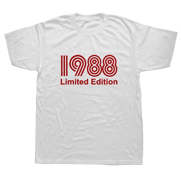 

limited edition 1988 смешная graphic t-shirt mens лето стиль мода короткие рукава крупногабаритные streetwear футболки