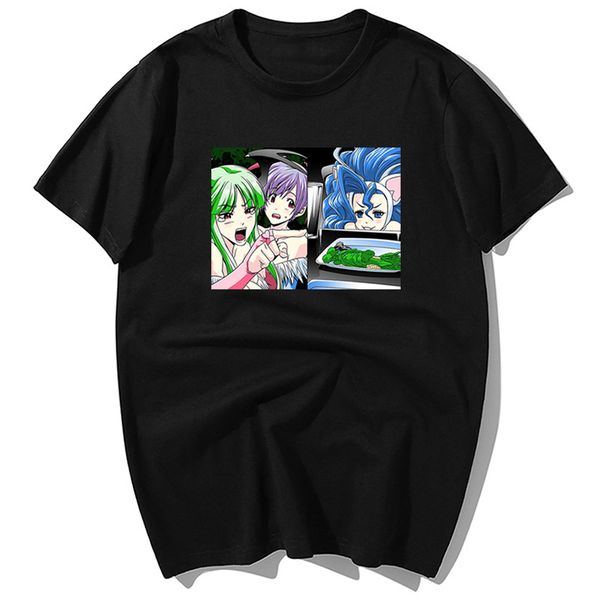 

funny japanese anime girl hip hop t shirt men summer casual 100% cotton short sleeve t-shirts harajuku streetwear men clothing