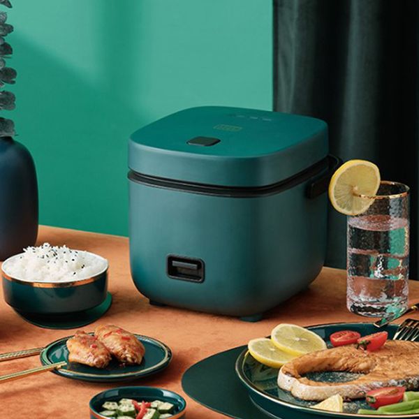 

220v electric rice cooker portable cooking pot warmer electric heating cooker steamer insulation lunch box 1.2l