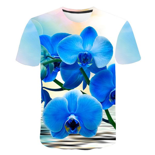 

new love beautiful rose flower 3d print shirts plus size comics oversized men clothing