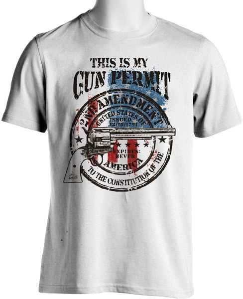 

2019 новое лето высокого качества tee shirt это my gun permit вторая поправка тенниска американская конституция охладить футболку