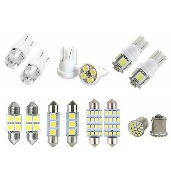 

14 assorted led car interior inside light e trunk map license plate lamp bulb