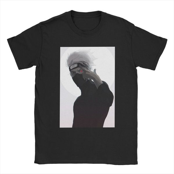 

naruto japanese anime kakashi sakura t shirts for men pure cotton novelty t-shirts crew neck reincarnation eye tees short sleeve