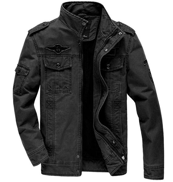 

men's jackets men army plus size 6xl brand 2021 cost outerwear embroidery mens jacket for, Black;brown