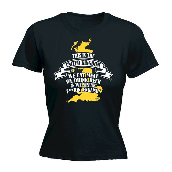 

womens funny t shirt - this is the uk - birthday joke tee gift novelty t-shirt