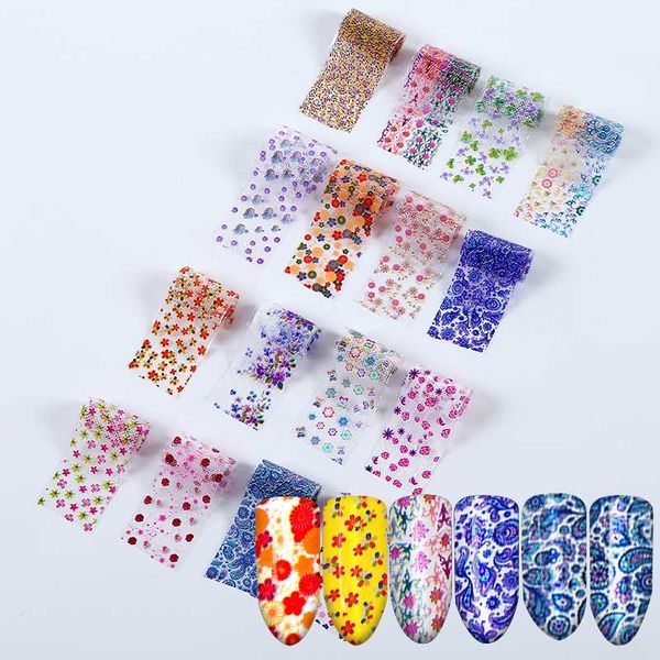 

stickers & decals 1 set nail foils 4*20cm colorful shimmer starry sky glitter transfer sticker manicure art decorations, Black