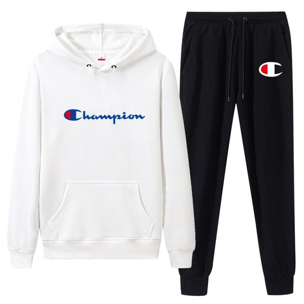 

mens tracksuits spring autumn casual clothing sets women teenager hoodies pants 2pcs suits nipsey hussle mens 003 chp, Black