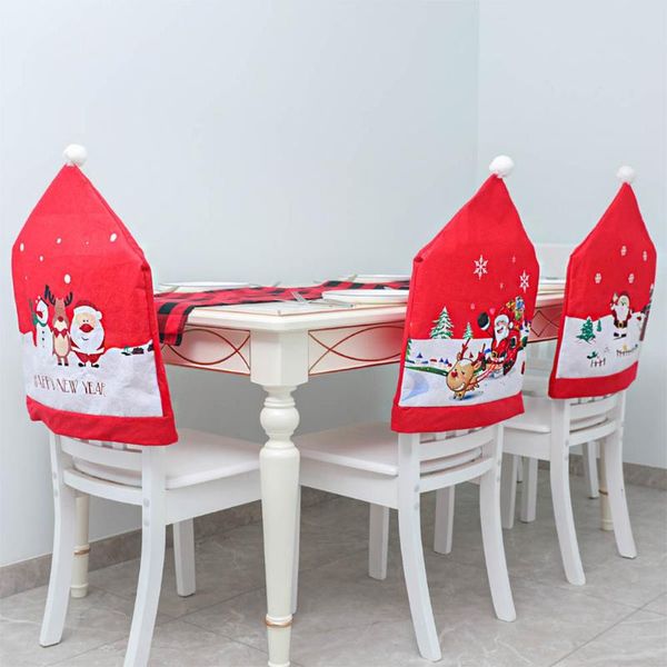 

chair covers protector seat slipcovers christmas decoration chair back cover festival prop for new year party supplies