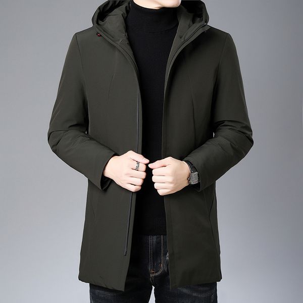

fashion casual and comfortable more men with velvet jackets business a undertakes to loose money down jacket, Black