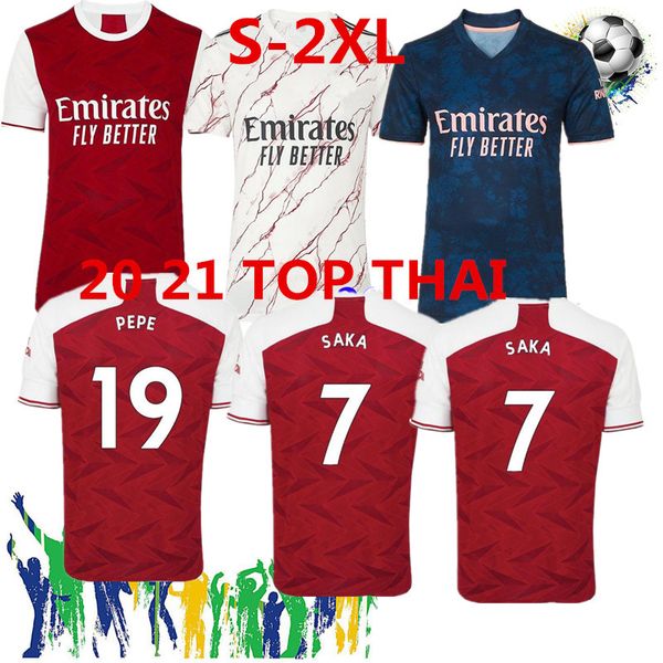 

20 21 arsen soccer jersey pepe nicolas ceballos henry guendouzi sokratis maitland-niles tierney goalkeeper football shirt men thai, Black;yellow