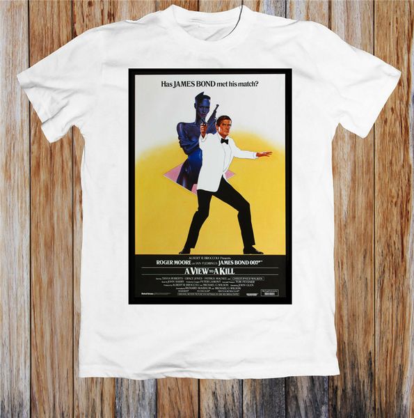 

a view to a kill 80s movie poster t shirt casual printing tee shirt