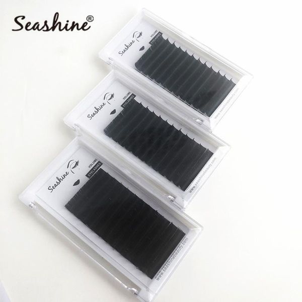

seashine russia lashes individual lashes wholesale price 100% hand made factory beauty makeup can oem