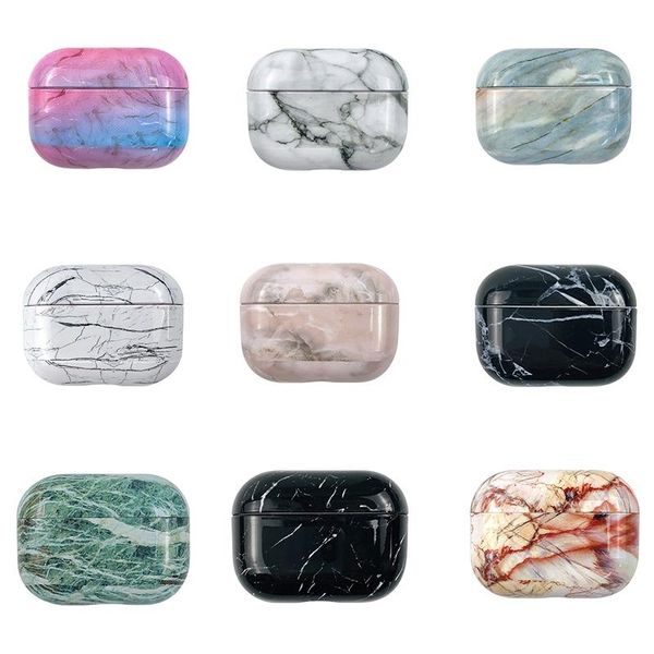 

earphone protective airpod case marble hard cover forairpods cases accessories headphone airpods pro case coque airpod pro case