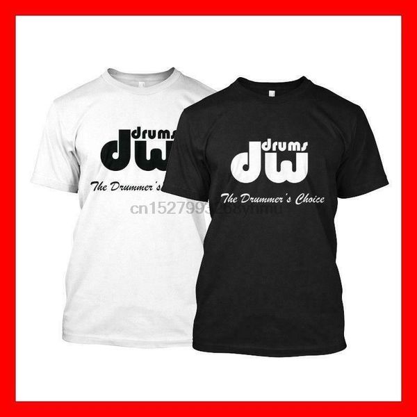 

dw drums logo 2018 oxnard черный белый т-шир s m l xl размера сша футболку en1