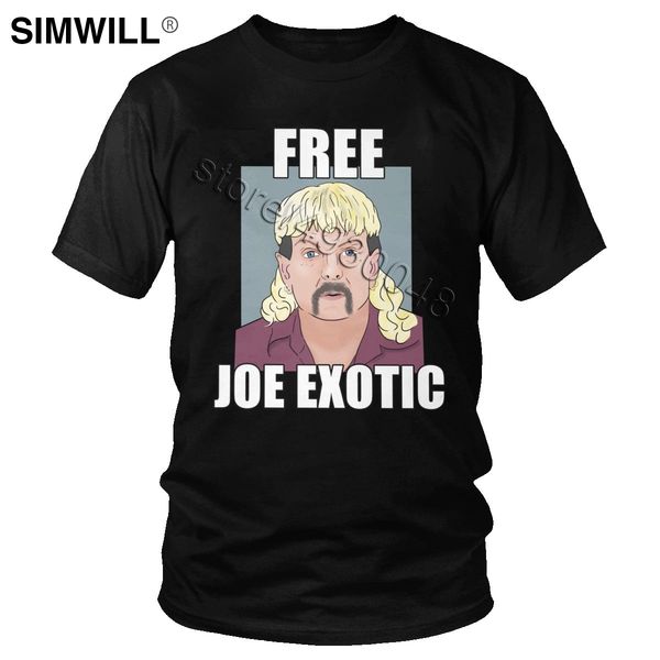 

free джо exotic tiger king tshirt мужская хлопок животных любители big cats t-shirt коротким рукавом synner tee стильная футболка плюс разме