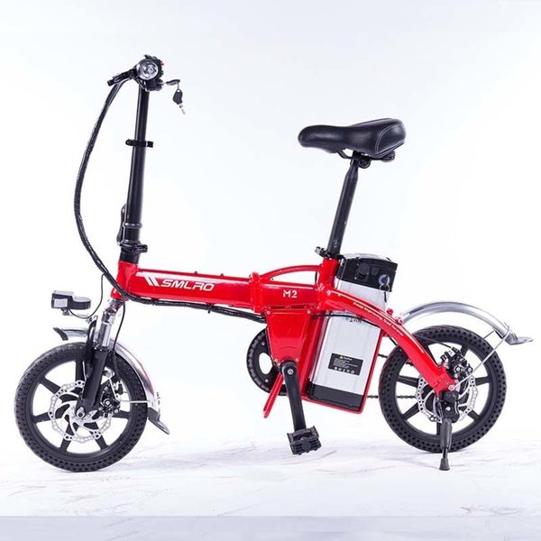 

foldable 14 inch electric bicycle, model 350w, capacity, no broom 13ah with lithium-ion battery, Silver;blue