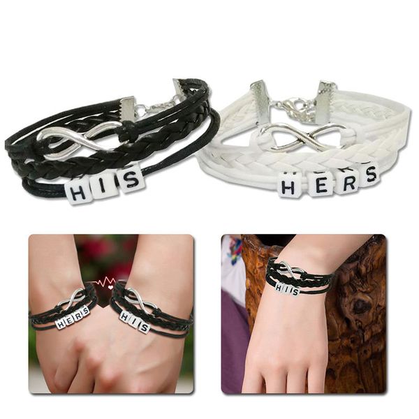 

charm bracelets 1pair couple handmade weave lovers bracelet his hers gift key lock boyfriend girlfriend jewelry, Golden;silver