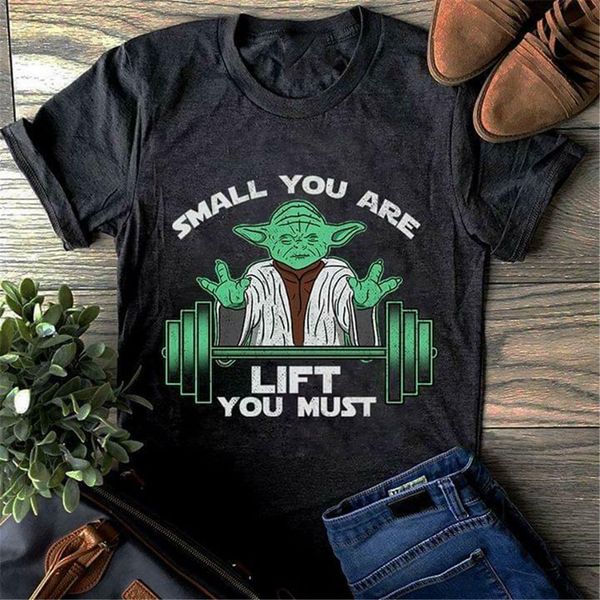 

yoda small you are lift you must funny men t-shirt black cotton s-3xl gym tee shirt