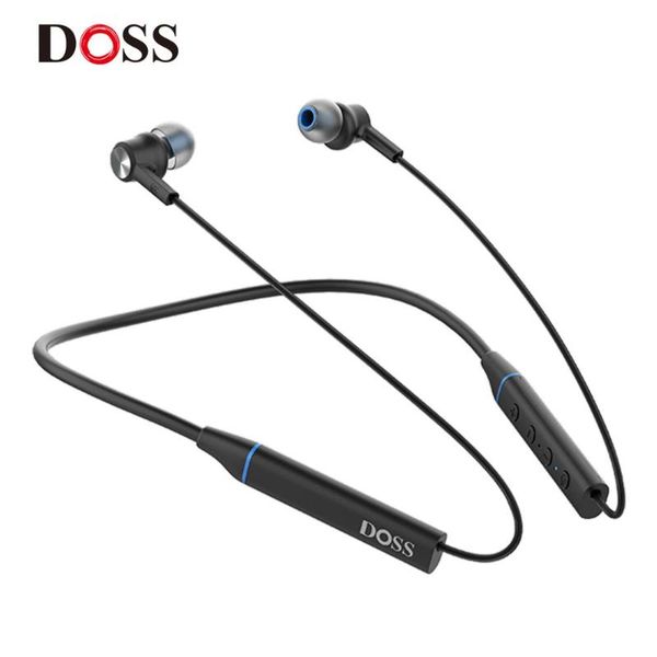 

doss s31 neckband bluetooth 4.2 in-ear wire earbud 8 hours waterproof ipx4 headset with built-in microphone