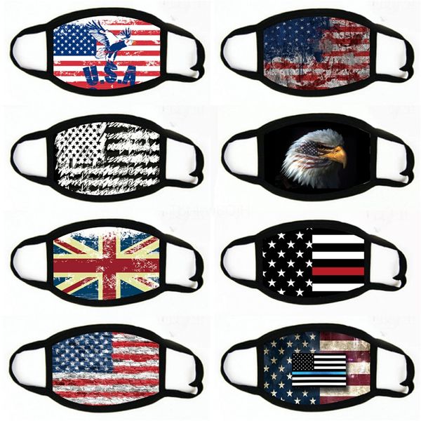 

черной мода хлопок флаг сша маска пыл дышащий sunscrren washablecreativity маска iia360 # 231, Black