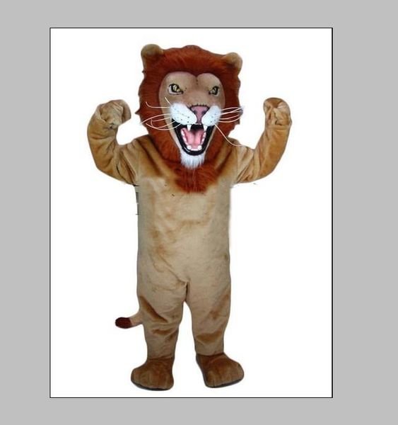 

2019 professional made madagascar selling alex lion mascot costume plush cartoon character suit size, Red;yellow
