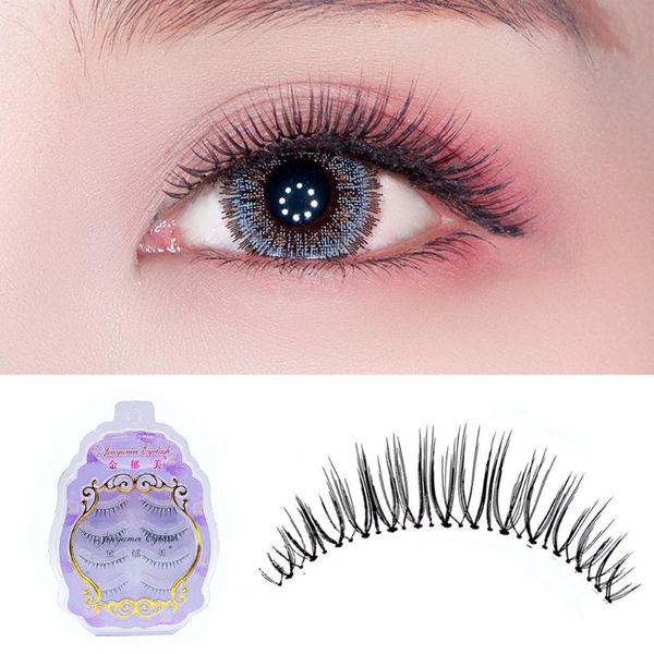 

3d mink lashes 4 pairs of false eyelashes natural hair refined manual sharpening transparent terrier d300729