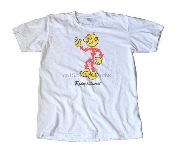 

урожай reddy киловатт декаль t-shirt - электрический слуга