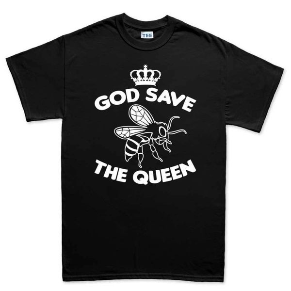 

2019 new new design cotton male tee shirt designing god save the queen bees mens t shirt tee t-shirt tee