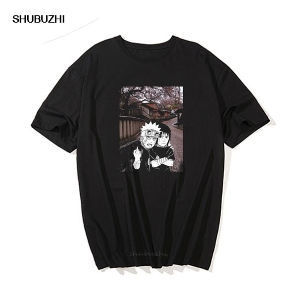 

men's tshirt naruto summer harajuku cool short sleeve shirt japanese anime funny printed streetwear cartoon t-shirt