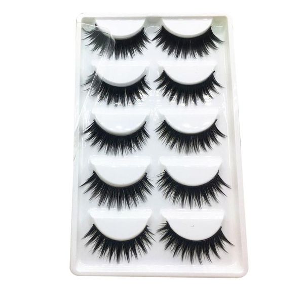 

false eyelashes 5pair thick fake volume lashes artificial extensions makeup 1f25