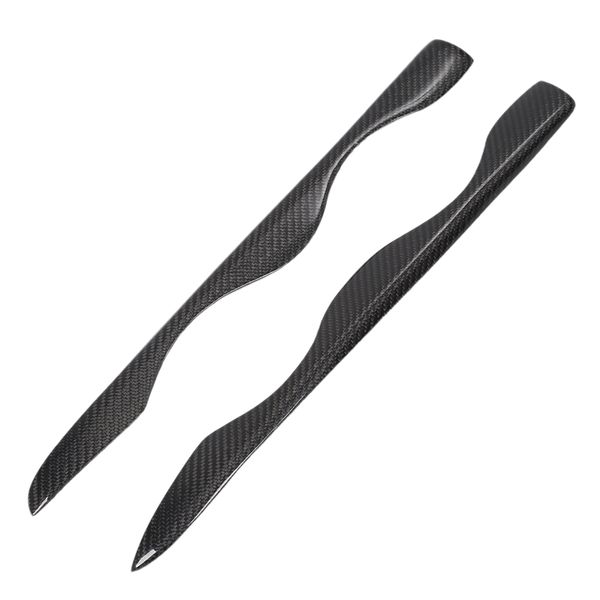 

carbon fiber headlight eyebrows cover trim fit for 5 series e34 1988-1996