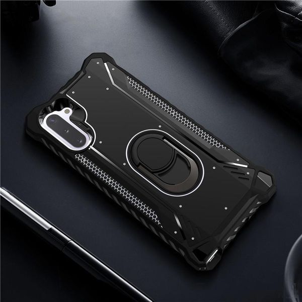 

shockproof armor hybrid case for samsung galaxy note 10 s9 plus s10 s9plus note 9 s10e phone stand ring bracket full hard covers