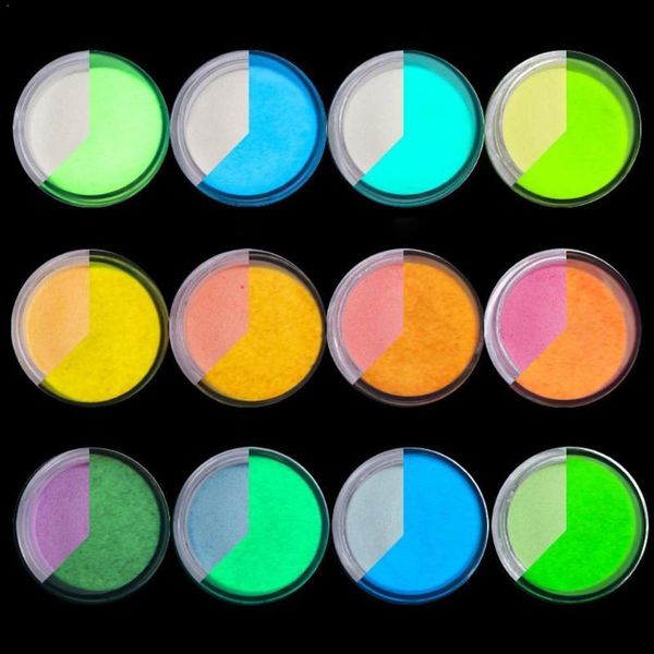 

wh 10g/box luminous neon dipping powder nail art decorations need no glitter cured dip holographic no need lamp powder nail z5y0, Silver;gold