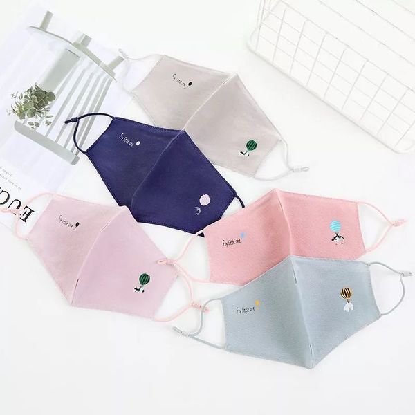 

cotton face mask pure breather filter valve washable reusable children dustproof smo qrqo