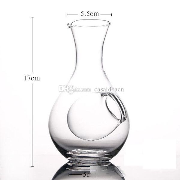 

glass cold sake set with ice pocket japanese restaurant clear wine bottle with hole sake cups creative hamster nest cooling room