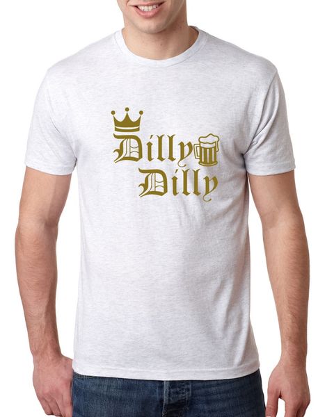 

2019 fashion short creative printed t-shirt men's tee dilly dilly soft premium graphic beer t-shirt humor teefitted t shirts
