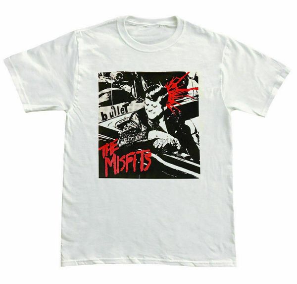 

new rare misfits пуля mens белый punk футболки