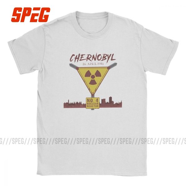 

funny russia chernobyl nuclear radiation t-shirt for men 100% cotton t shirts short sleeve tee shirt unique plus size