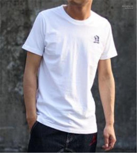 

color breathable tshirt slim crew neck casual luxury mens tees indian print mens designer solid, White;black