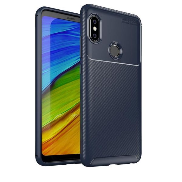 

tpu phone cover carbon fiber shockproof phone case frosted concise mobile phone protective back cover for redmi note5